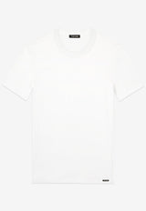 Tom Ford Logo Patch Crewneck T-shirt White T4M081040100_White_29845139