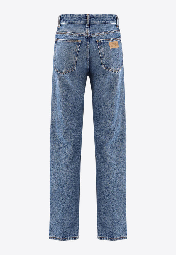 MM6 Maison Margiela Reversed Pockets Straight-Leg Jeans Blue S52LA0256M30018967_Medium Blue_29843655