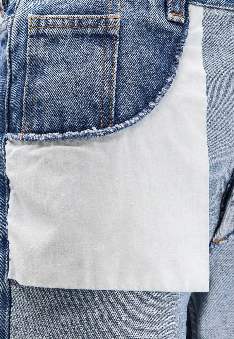 MM6 Maison Margiela Reversed Pockets Straight-Leg Jeans Blue S52LA0256M30018967_Medium Blue_29843655