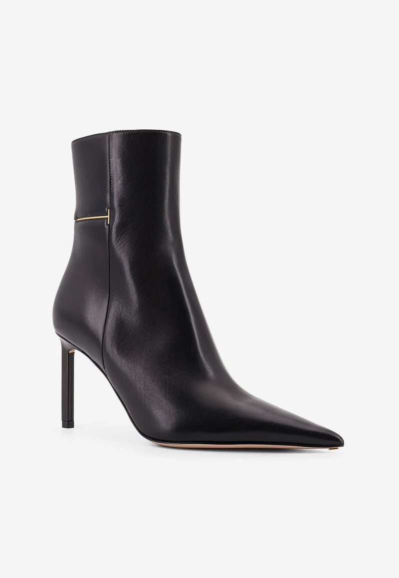 Tom Ford Julianne 85 Leather Ankle Boots Black W3726LCL002G1N001_Black_29842434