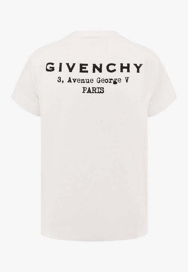 Givenchy Logo Printed Crewneck T-shirt White BW70FJP75N100_White_29839803
