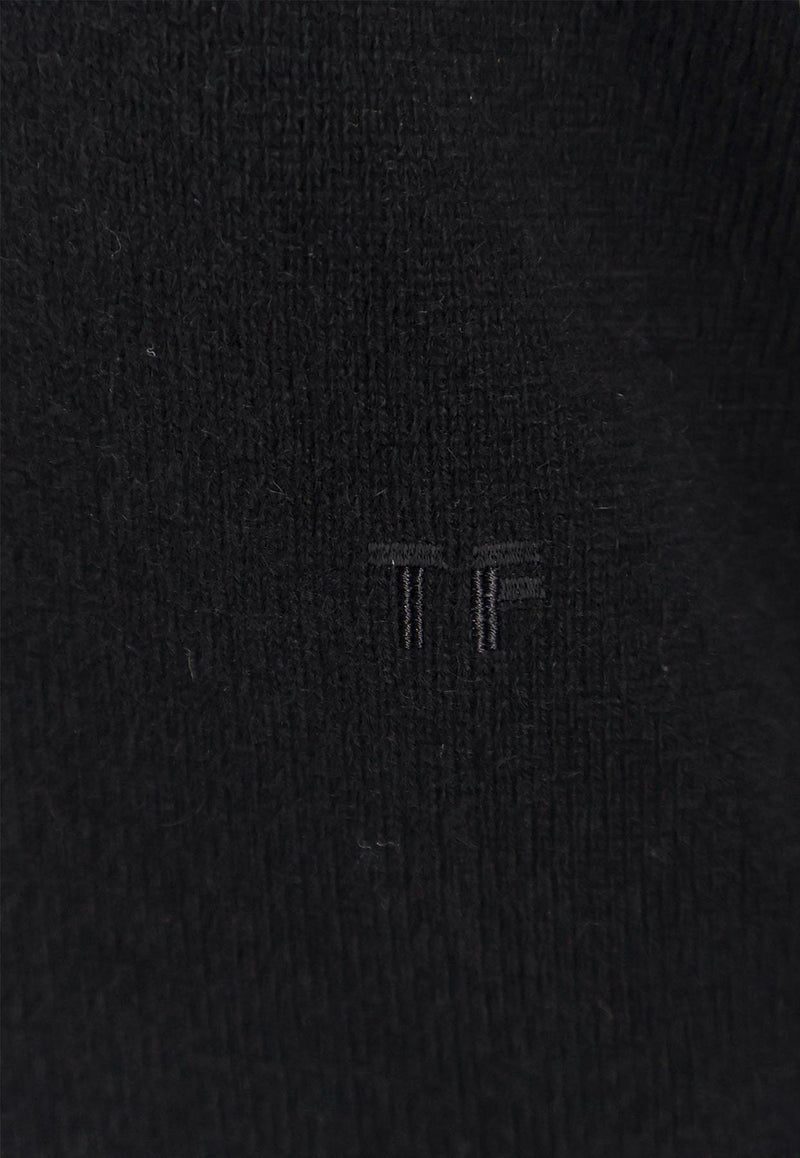 Tom Ford V-neck Cashmere Sweater Black MAK1391YAX899LB999_Black_29843871