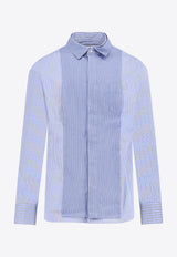 Sacai Striped Buttoned Shirt Light Blue 2503775M922_STRIPE MIX_29845821