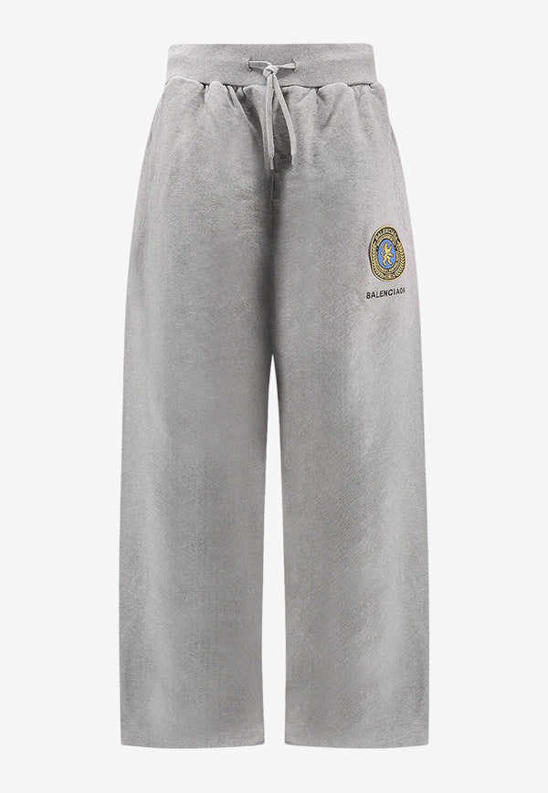 Balenciaga Uniform Patch Track Pants Gray 826185TSVH31300_Grey_29846113