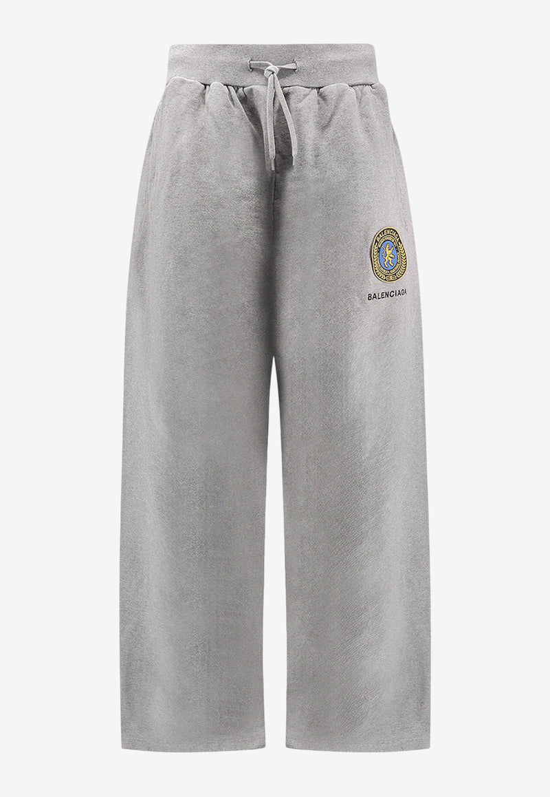 Balenciaga Uniform Patch Track Pants Gray 826185TSVH31300_Grey_29846113
