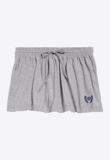 Balenciaga Embroidered Logo Mini Skirt Gray 834169TSVC91300_Grey_29842404