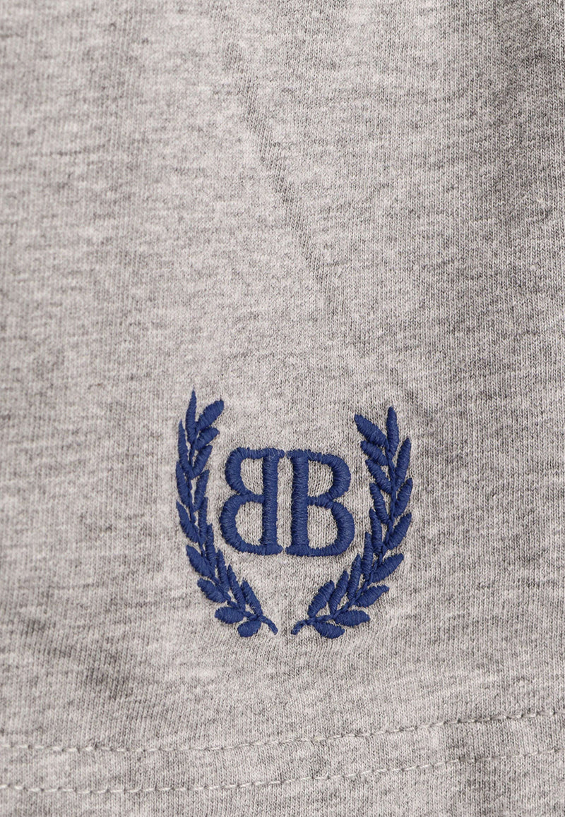 Balenciaga Embroidered Logo Mini Skirt Gray 834169TSVC91300_Grey_29842404