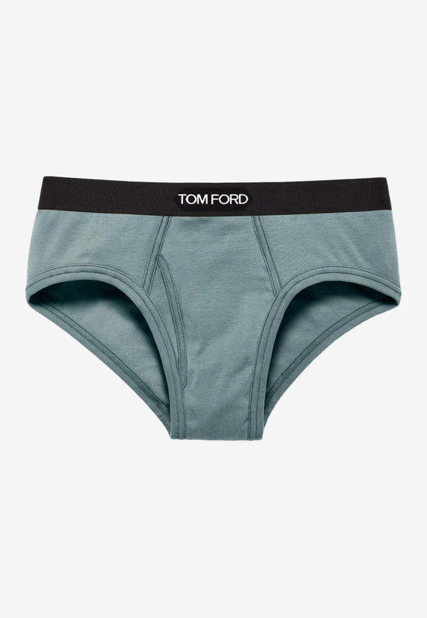 Tom Ford Logo Waistband Briefs Teal T4LC11040424_TEAL_29838642