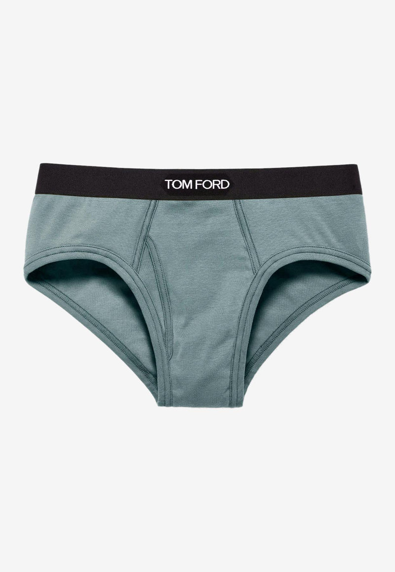 Tom Ford Logo Waistband Briefs Teal T4LC11040424_TEAL_29838642