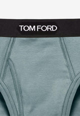 Tom Ford Logo Waistband Briefs Teal T4LC11040424_TEAL_29838642