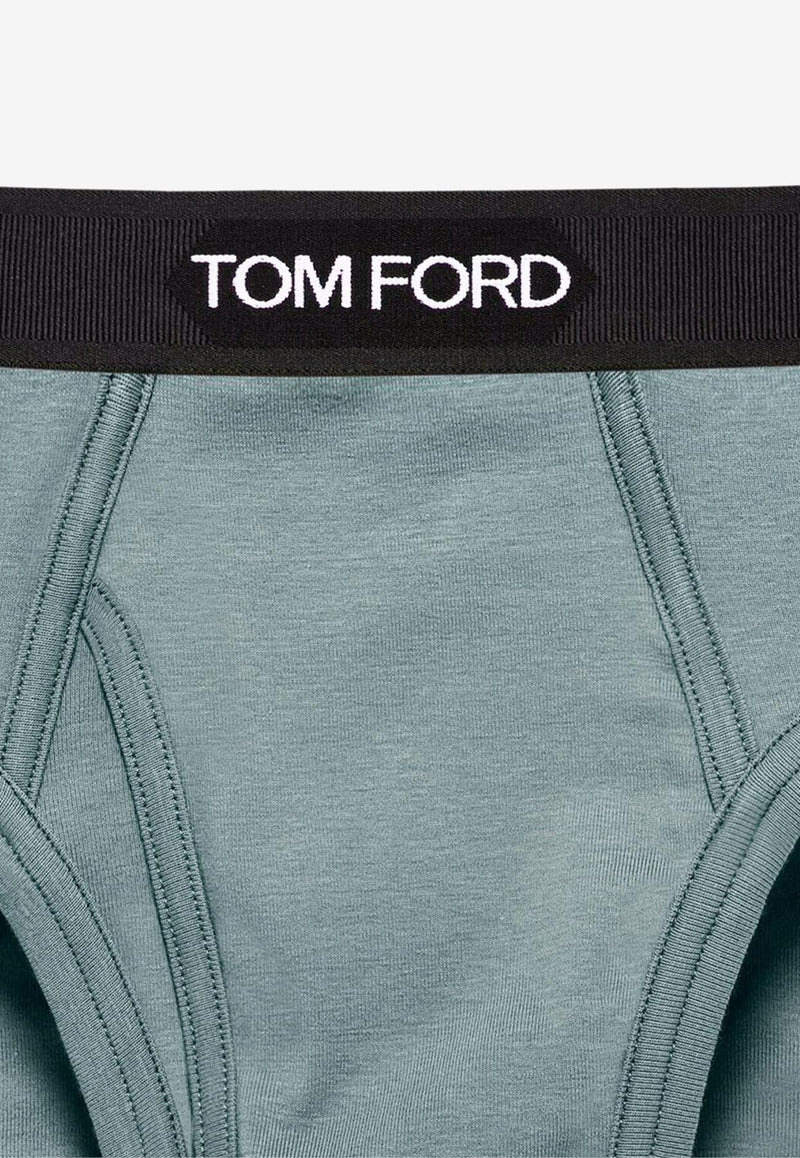 Tom Ford Logo Waistband Briefs Teal T4LC11040424_TEAL_29838642
