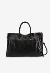 Balenciaga Le City Leather Top Handle Bag Black 8103642ABEK1000_Black_29840623