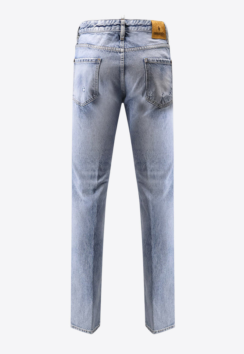 Dsquared2 Cool Guy Straight-Leg Faded Jeans Blue S74LB1745S30839470_Blue_29840440