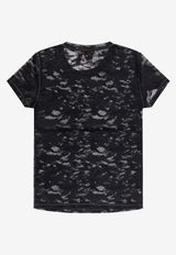 Diesel Kasia Lace T-shirt Black A183150DRAK900_Black_29840792