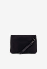Kiton Ciro Paone Logo Lettering Leather Clutch Black UBA0059N0127001NERO_Black_29843657