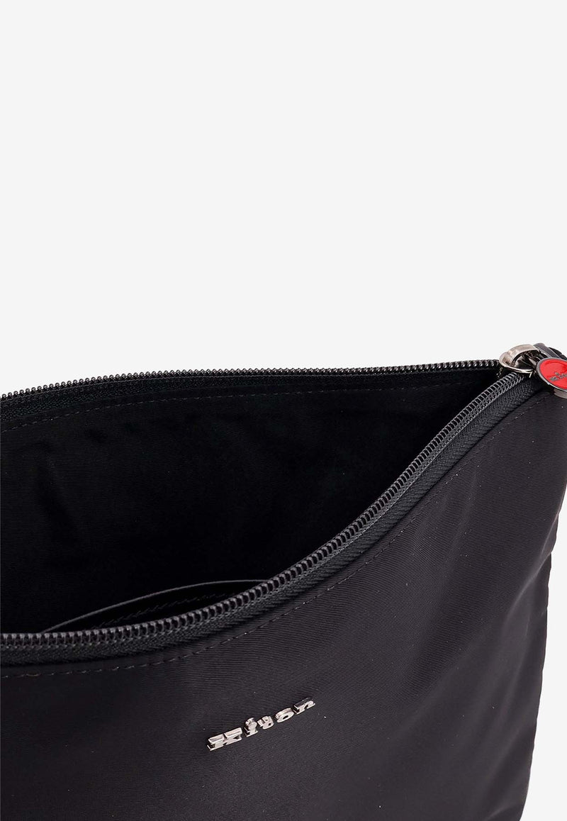 Kiton Ciro Paone Logo Lettering Leather Clutch Black UBA0059N0127001NERO_Black_29843657