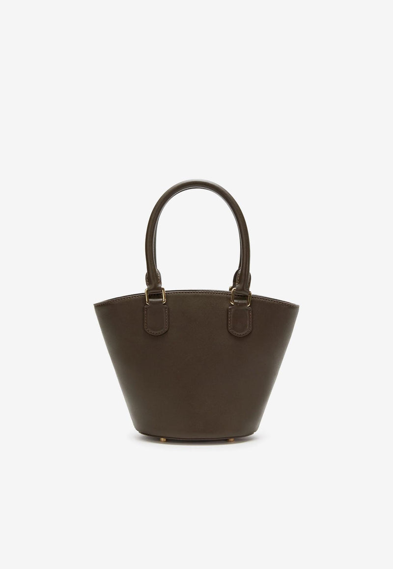 Self-Portrait Leather Shoulder Bag with Charms Brown PF25314BRBROWN_Brown_29840456