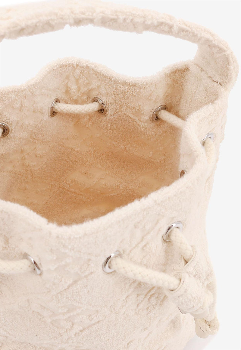 Tory Burch Mini T Monogram Terry Canvas Bucket Bag Pearl 169133100_New ivory_29842707