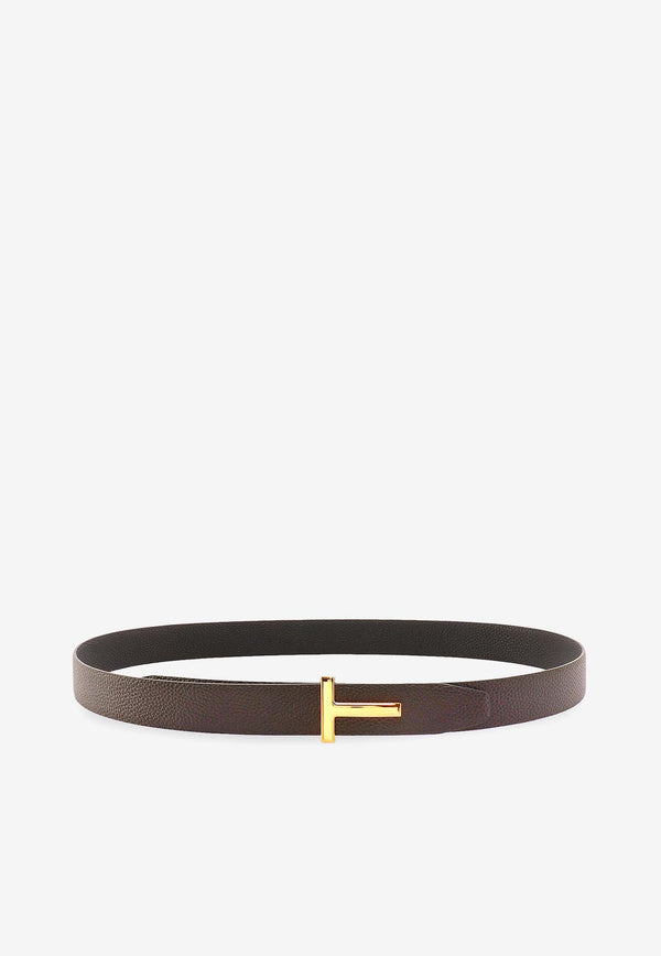 Tom Ford T Monogram Reversible Leather Belt Brown TB224LCL236G3BN06_BROWN BLACK_29841101