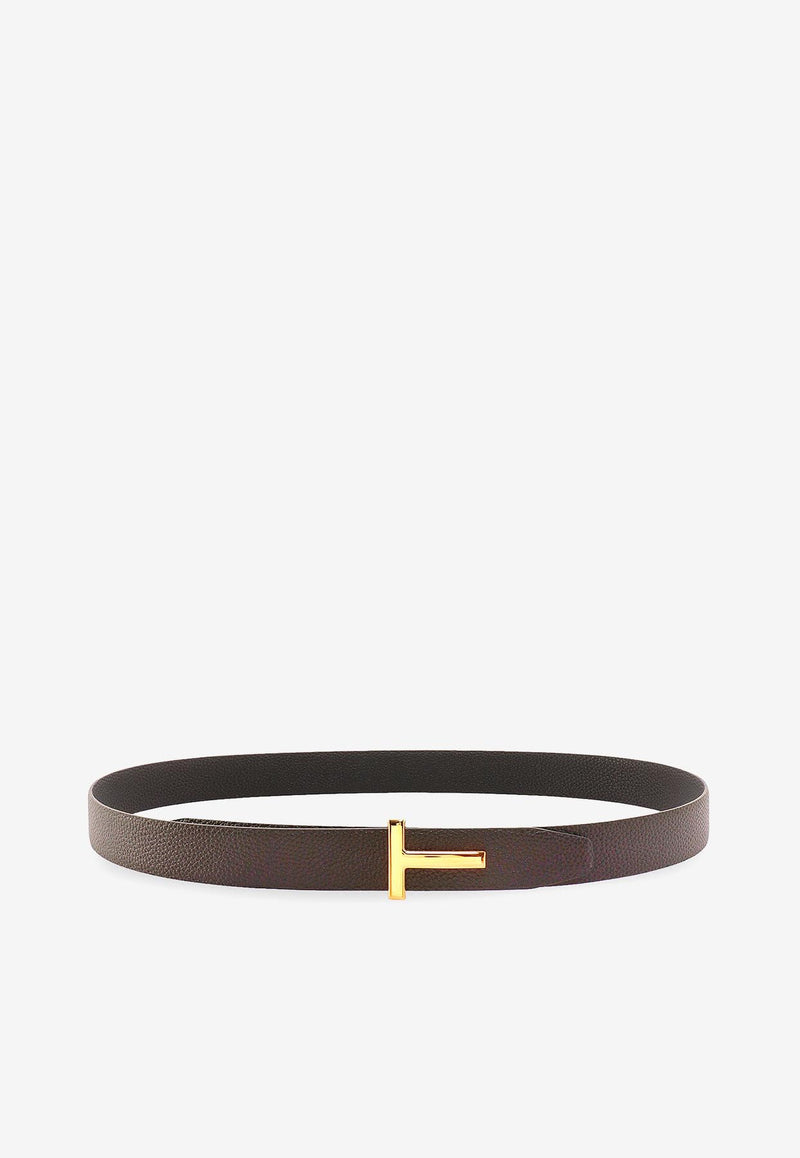 Tom Ford T Monogram Reversible Leather Belt Brown TB224LCL236G3BN06_BROWN BLACK_29841101
