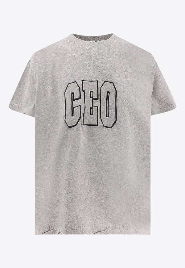 Balenciaga CEO Print Boxy T-shirt Gray 826344TSVP31300_Grey_29846585