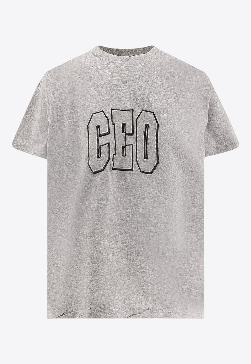 Balenciaga CEO Print Boxy T-shirt Gray 826344TSVP31300_Grey_29846585