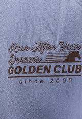 Golden Goose DB Gold Club Logo T-shirt Blue GWP02322P00212450270_CHINA BLUE_29857126