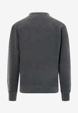 Golden Goose DB Perforated Logo Distressed Sweatshirt Gray GMP01223P00064260318_Grey_29857265