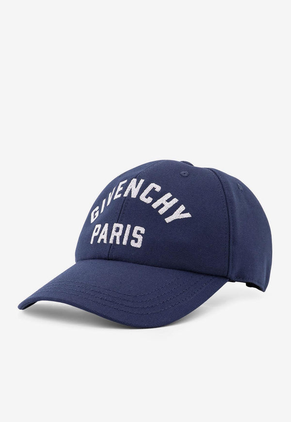 Givenchy Logo Embroidered Baseball Cap Blue BPZ0BWP0XV410_Blue_29845914