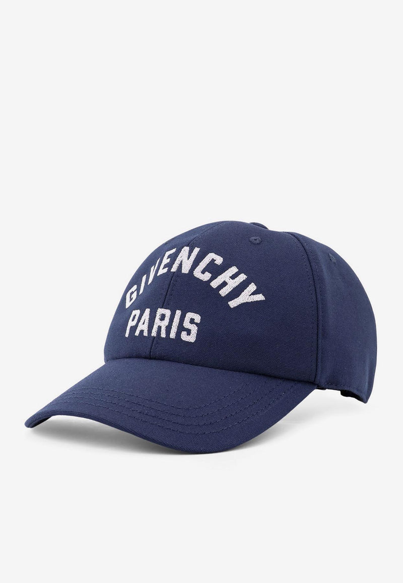 Givenchy Logo Embroidered Baseball Cap Blue BPZ0BWP0XV410_Blue_29845914
