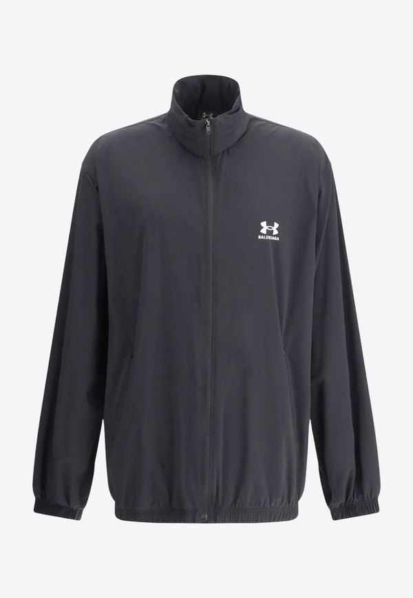 Balenciaga X Under Armour Printed Logo Windbreaker Black 814127TQO35_1000_Black_32772806