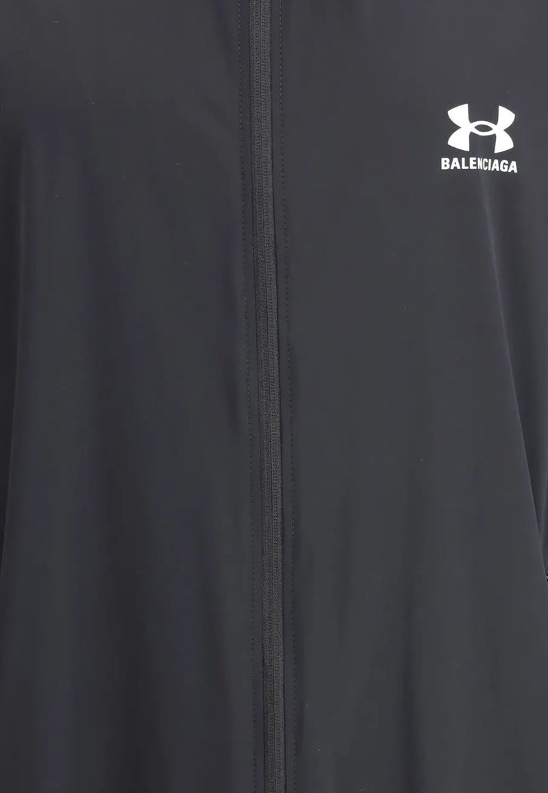 Balenciaga X Under Armour Printed Logo Windbreaker Black 814127TQO35_1000_Black_32772806