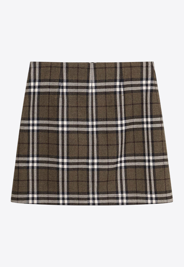 Burberry Checked Mini Skirt Green 8110911C3078_SHRUB/YEW IP CHECK_29838615
