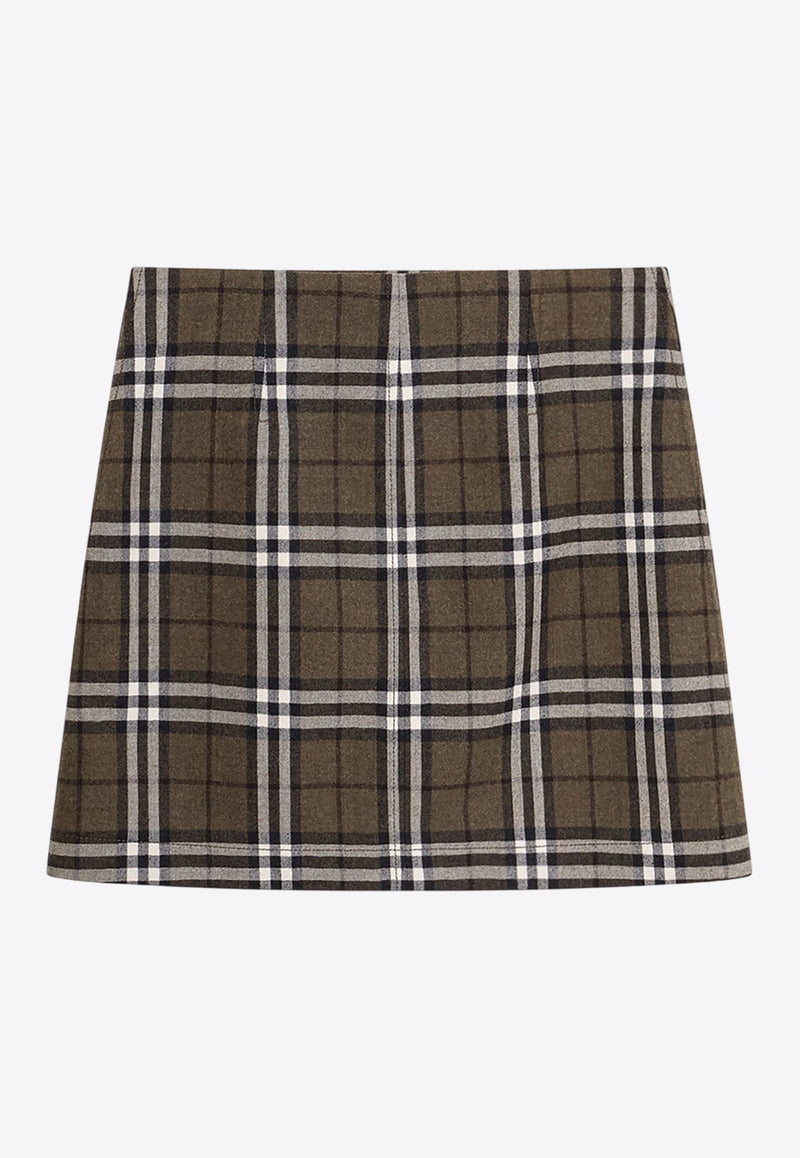Burberry Checked Mini Skirt Green 8110911C3078_SHRUB/YEW IP CHECK_29838615