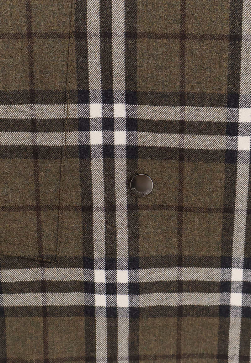 Burberry Checked Mini Skirt Green 8110911C3078_SHRUB/YEW IP CHECK_29838615