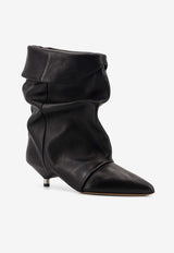Isabel Marant Edrik 40 Leather Ankle Boots Black BO0120FAB3A10S01BK_Black_29842471
