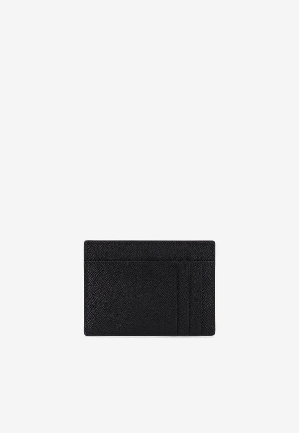 Dolce & Gabbana Logo Plaque Dauphine Leather Cardholder Black BP3325AG21980999_Black_29842066