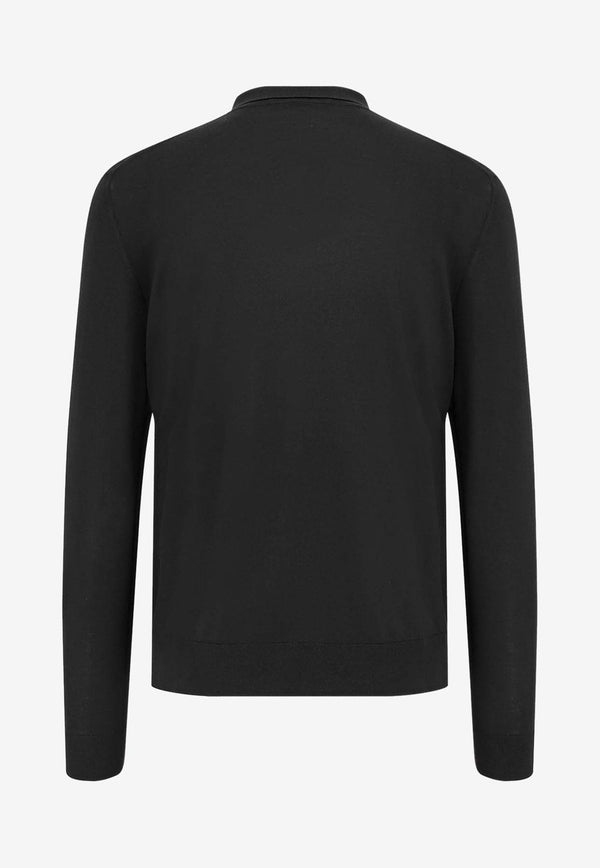 Kiton Ciro Paone Half-Zip Polo T-shirt Black UMK0493K5009NERO_Black_29840091