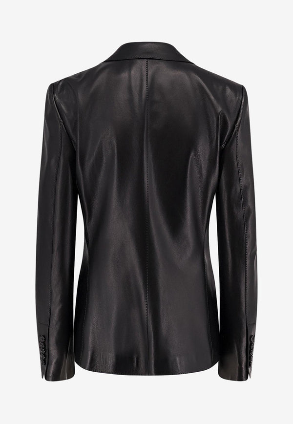 Tom Ford Single-Breasted Satin Blazer Black GIL538LEX379LB999_Black_29839997