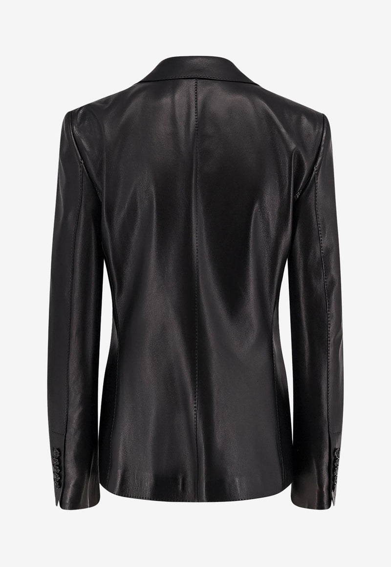 Tom Ford Single-Breasted Satin Blazer Black GIL538LEX379LB999_Black_29839997