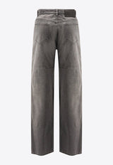 MM6 Maison Margiela Destroyed Straight-Leg Jeans Gray SH0LA0030m30011965_Black_29846567