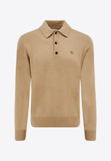 Burberry EKD Cashmere Polo Sweater Beige 8112126A3743_FLAX_29838604