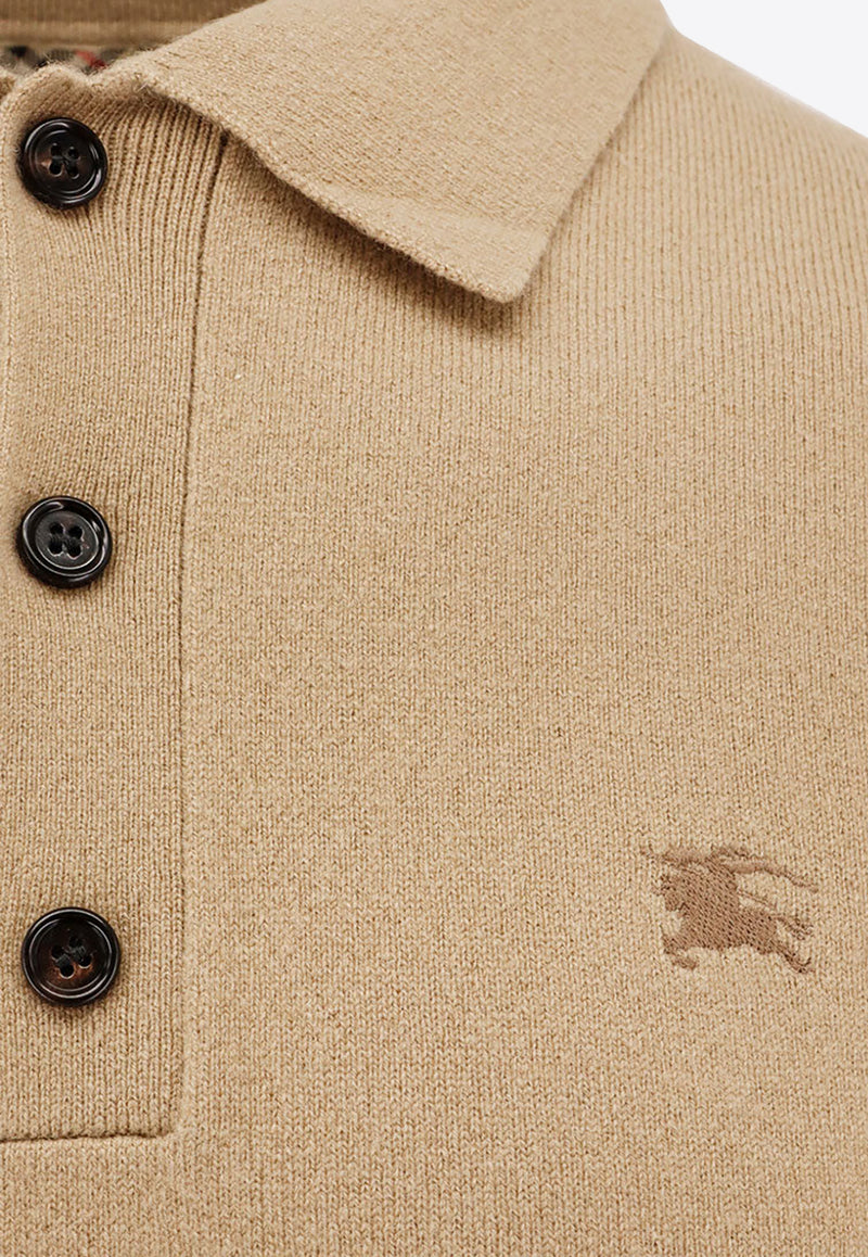 Burberry EKD Cashmere Polo Sweater Beige 8112126A3743_FLAX_29838604