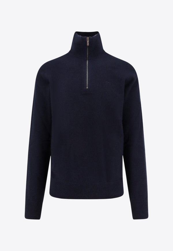 Burberry Half-Zip Turtleneck Sweater Blue 8112131A1222_Blue_29838865