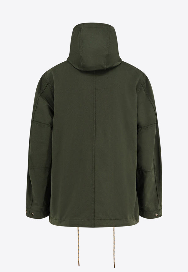 Burberry Embossed EKD Stamp Buttoned Jacket Green 8113019C1748_SHALE_29838592