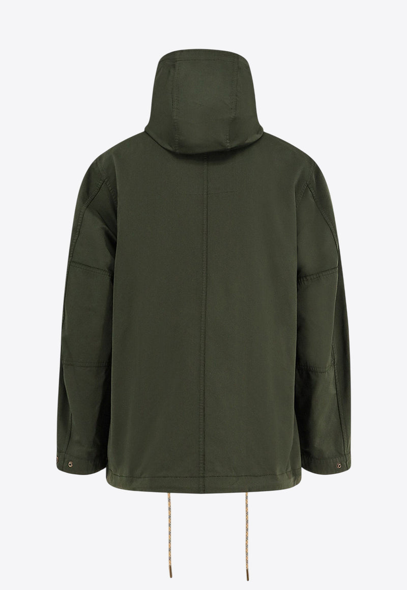 Burberry Embossed EKD Stamp Buttoned Jacket Green 8113019C1748_SHALE_29838592