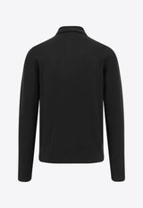 Burberry Cashmere Long-Sleeved Polo Sweater Black 8113157A1189_Black_29838717