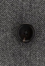 Tom Ford Herringbone Wool Double-Breasted Coat Gray OCL012FMW061ZDGBL_COMBO DARK GREY & BLACK_29840030