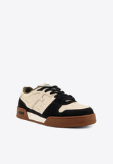 Fendi Match Leather Low-Top Sneakers  Multicolor 7E1493AHH2F1FZB_NERO+MILK+NERO_29850224