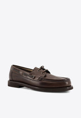 Brunello Cucinelli Lace-Up Leather Loafers Brown MZFLG3069C7284_Corvino_29844216